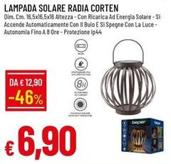 Energia - Lampada Solare Radia Corten