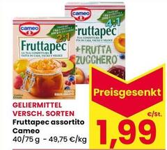 Cameo - Geliermittel Versch. Sorten Fruttapec Assortito