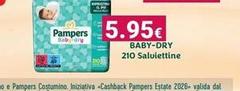 Pampers - Baby-dry 210 Salviettine