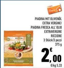 Riccione piadina - Piadina Mit Olivenöl Extra Vergine/ Piadina Fresca All' Olio Extravergine