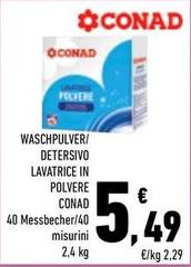 Conad - Detersivo Lavatrice In Polvere