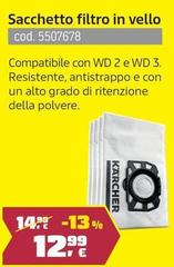 Kärcher - Sacchetto Filtro In Vello