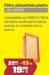 Kärcher - Filtro Plissettato Piatto