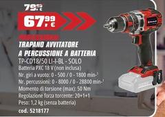 Einhell - Trapano Avvitatore A Percussione A Batteria