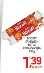 Lotus - Biscoff Sandwich Crema/Vaniglia
