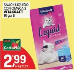 Vitakraft - Snack Liquido Con Omega 3