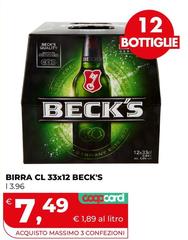 Becks - Birra Cl 33x12