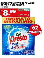 Bio Presto - Detersivo Lavatrice Polvere Total 4+1