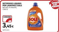 Sole - Detersivo Liquido Per Lavatrice