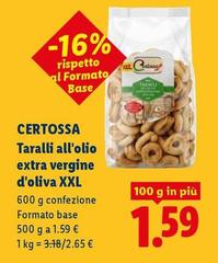 Certossa - Taralli All'Olio Extra Vergine D'Oliva Xxl