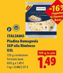 Italiamo - Piadina Romagnola IGP Alla Riminese XXL