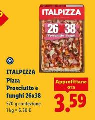 Italpizza - Pizza Prosciutto E Funghi 26x38