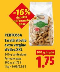 Certossa - Taralli All'Olio Extra Vergine D'Oliva Xxl