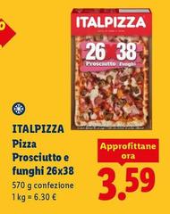 Italpizza - Pizza Prosciutto E Funghi 26x38