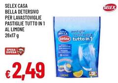 Selex - Casa Bella Detersivo Per Lavastoviglie Pastiglie Tutto In 1 Al Limone