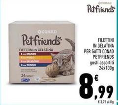 Conad - Filettini In Gelatina Per Gatti Petfriends