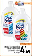 Lysoform - Detersivo Liquido Lavatrice Igienizzante