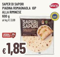 Sapori - Saper Di  Piadina Romagnaola IGP Alla Riminese