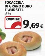 Focaccina Di Grano Duro E Würstel