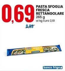 Pasta Sfoglia Fresca Rettangolare