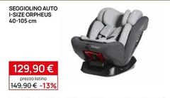 Seggiolino Auto I-Size Orpheus