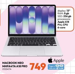 Apple - Macbook Neo MHFA4TA A18 PRO
