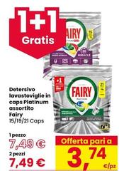 Fairy - Detersivo Lavastoviglie In Caps Platinum Assortito