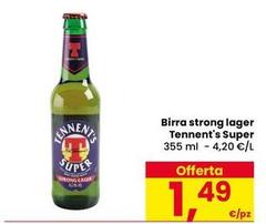 Tennent's - Birra Strong Lager  Super