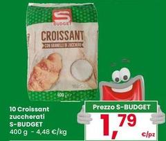 S budget - 10 Croissant Zuccherati