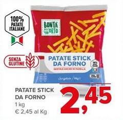 Patate Stick Da Forno