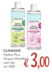 Clinians - Hydra Plus Acqua Micellare