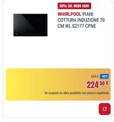 Whirlpool -  Piani Cottura Induzione 70 Cm Wl S2177 Cpne