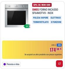 Smeg -  Forno Incasso Sf64m3tvx-inox