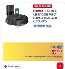 Roomba -  Home Care Aspirazione Robot  105 Combo Autoempty