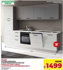 Gicida Completa 6 Elettrodomestici Inclusi Piano Cottura, Forno, Lavastoviglie E Frigorifero