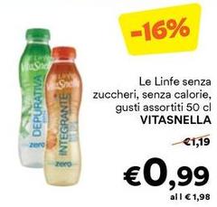 Vitasnella - Le Linfe Senza Zuccheri, Senza Calorie,