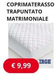 Irge - Coprimaterasso Trapuntato Matrimoniale
