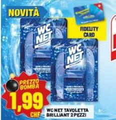 Wc net - Tavoletta Brilliant 2 Pezzi
