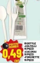 Gio’style - Coltelli 15 Pezzi Cucchiai 15 Pezzi/Forchette 15 Pezzi