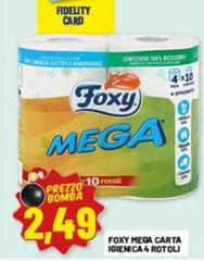 Foxy - Mega Carta Igienica 4 Rotoli