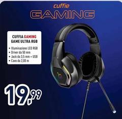 Ioplee - Cuffia Gaming Game Ultra RGB