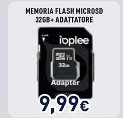 Ioplee - Memoria Flash Microsd 32B+ Adattatore