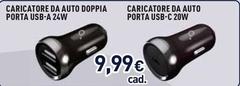 Ioplee - Caricatore Da Auto Doppia Porta USB-A 24W