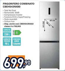 Electroline - Frigorifero Combinato CBEHS43NXB0