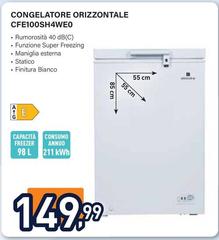 Electroline - Congelatore Orizzontale CFE100SH4WEO