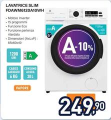 Electroline - Lavatrice Slim FDAWM6120A10WH