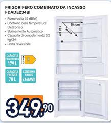 Electroline - Frigorifero Combinato Da Incasso FDADE234BI