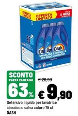 Dash - Detersivo Liquido Per Lavatrice Classico O Salva Colore