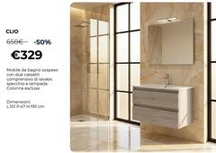 Clio Mobile Da Bagno Sospeso Con Due Cassetti 