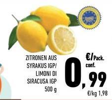 Syrakus IGP/Limoni Di Siracusa IGP